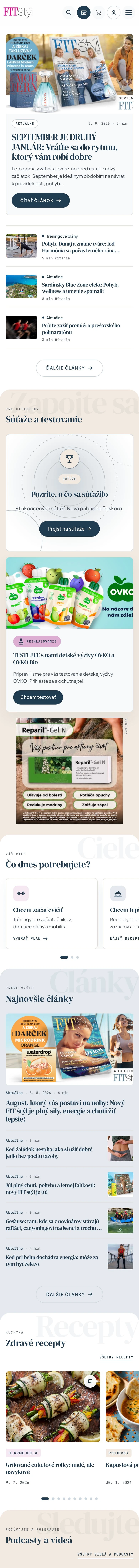 FIT štýl, celá stránka na mobile