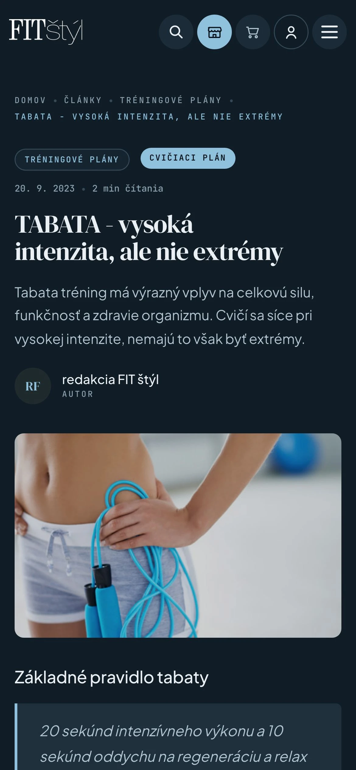 Recept a článok, FIT štýl - Moderný lifestyle magazín