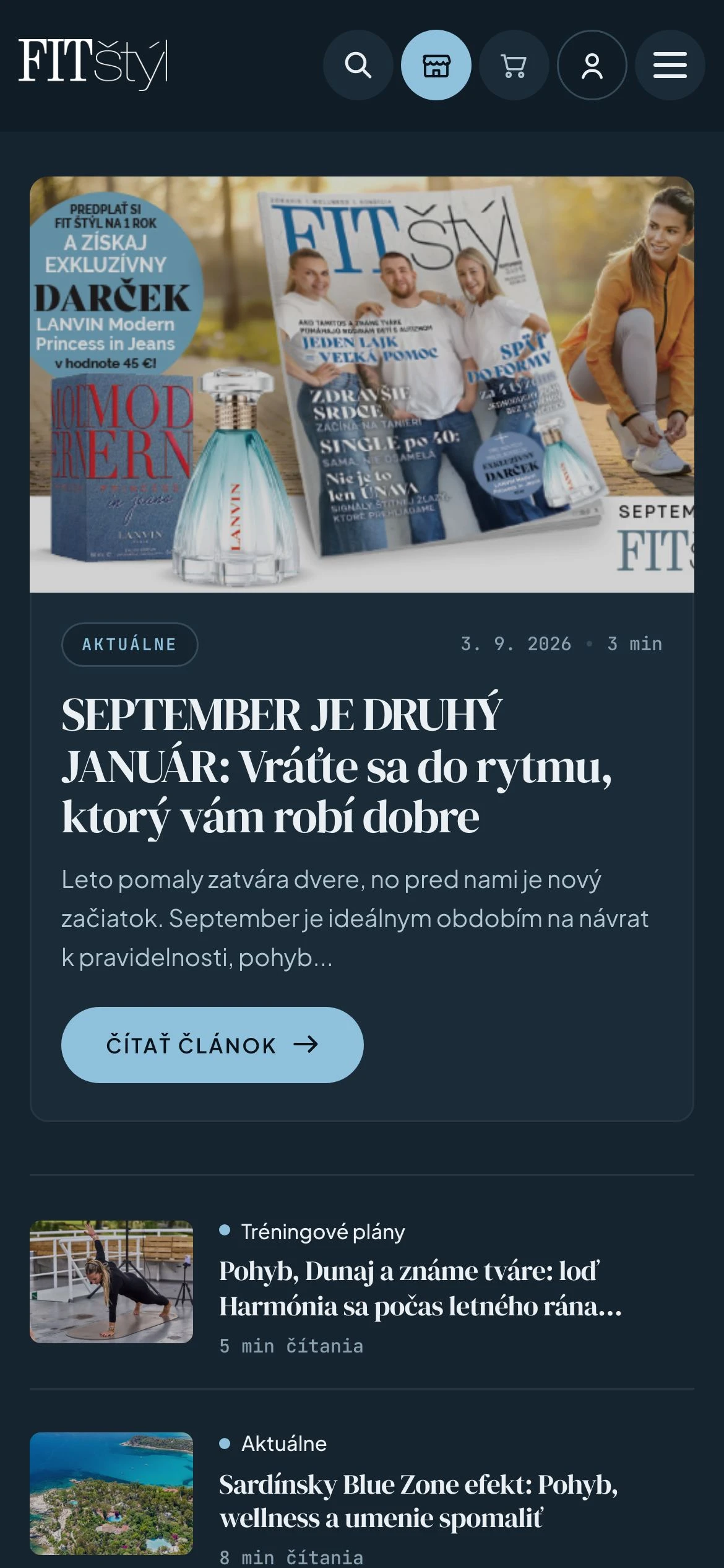 Súťaže a testovanie, FIT štýl - Moderný lifestyle magazín