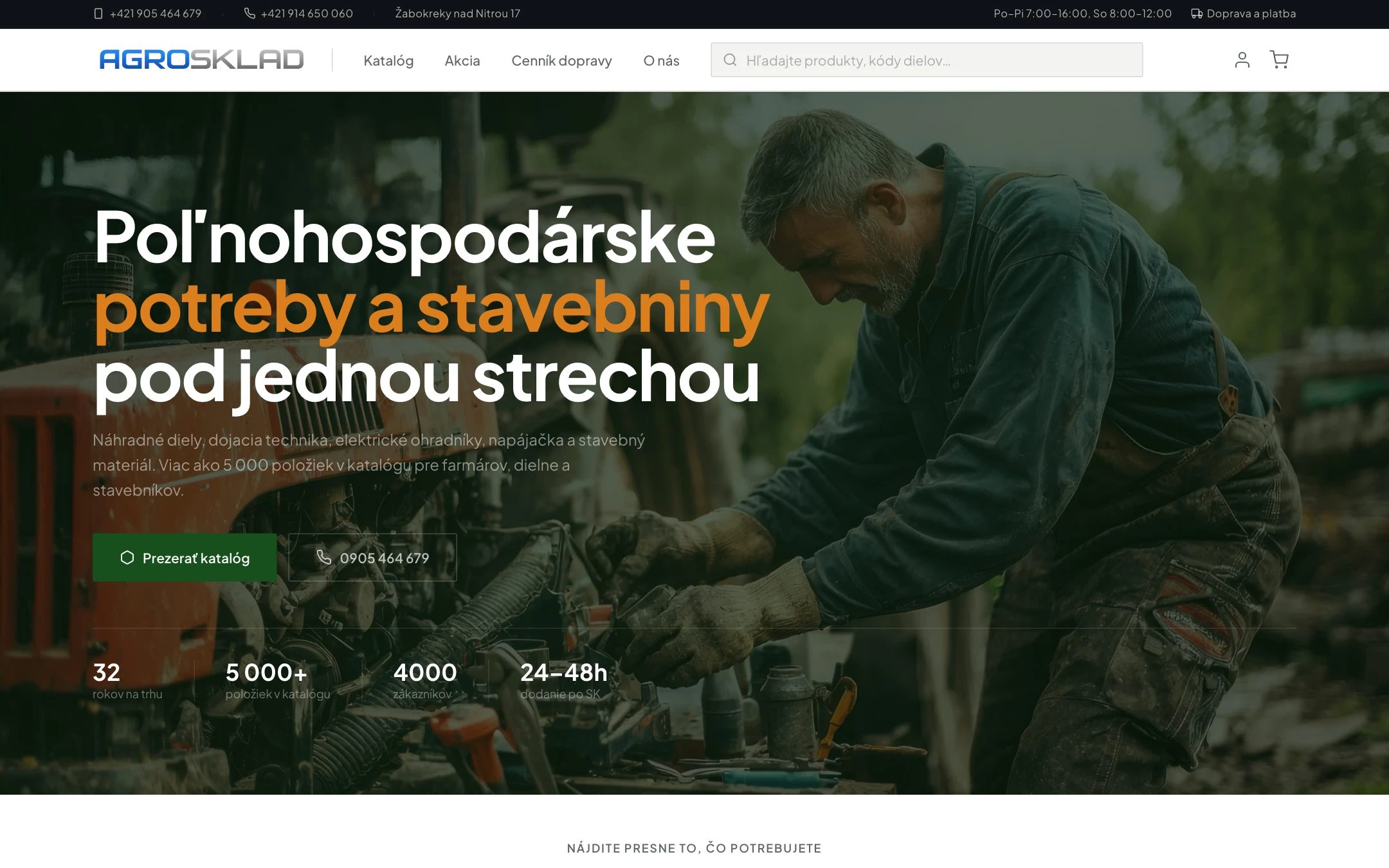 Titulka, AGROSKLAD - Poľnohospodárske potreby a náhradné diely
